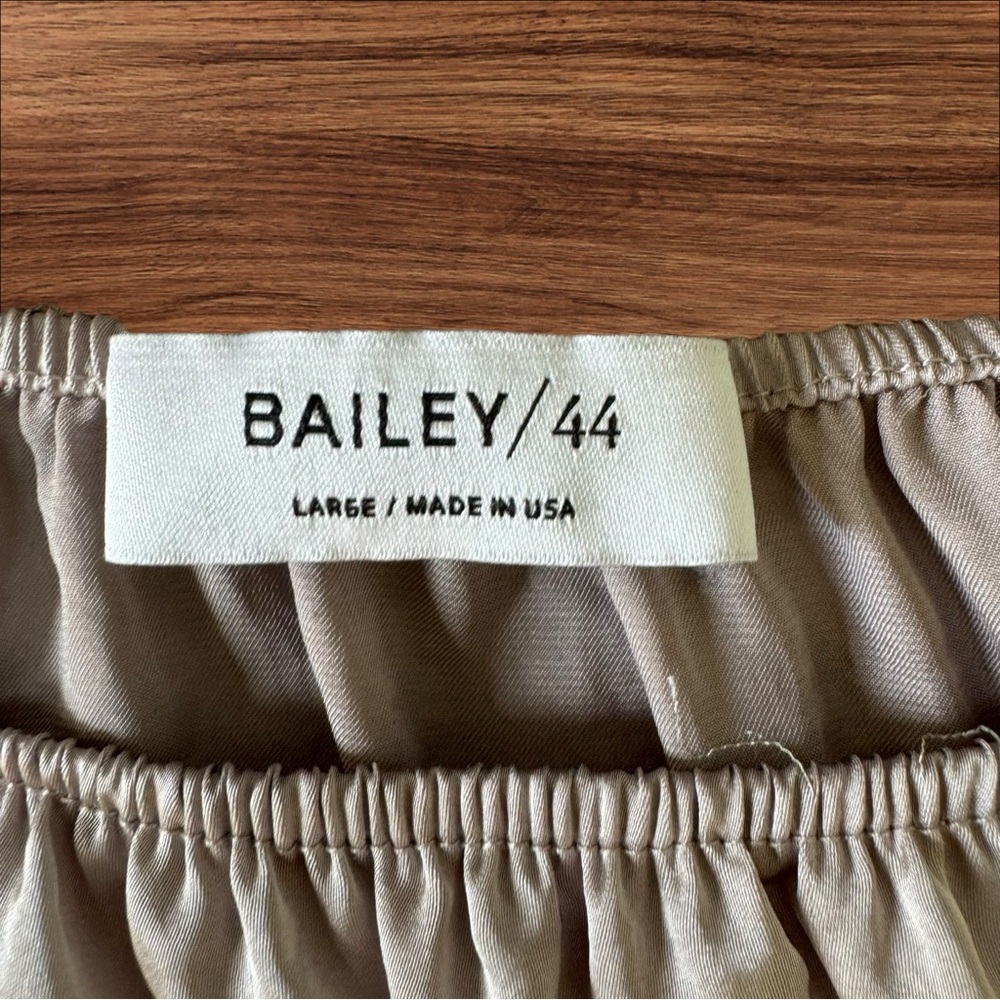 Bailey 44 Womens Long Puff Sleeve Size Large Top Champagne Cream - Picture 4 of 8
